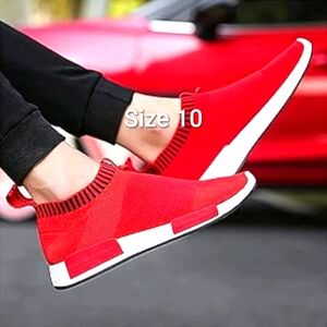 Bold Red Slip-On Sneakers